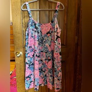 Lilly Pulitzer Loro dress high tide navy Turtle Amazement Sz XL